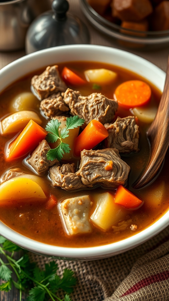 Savory SlowCooked Pork Stew Recipe